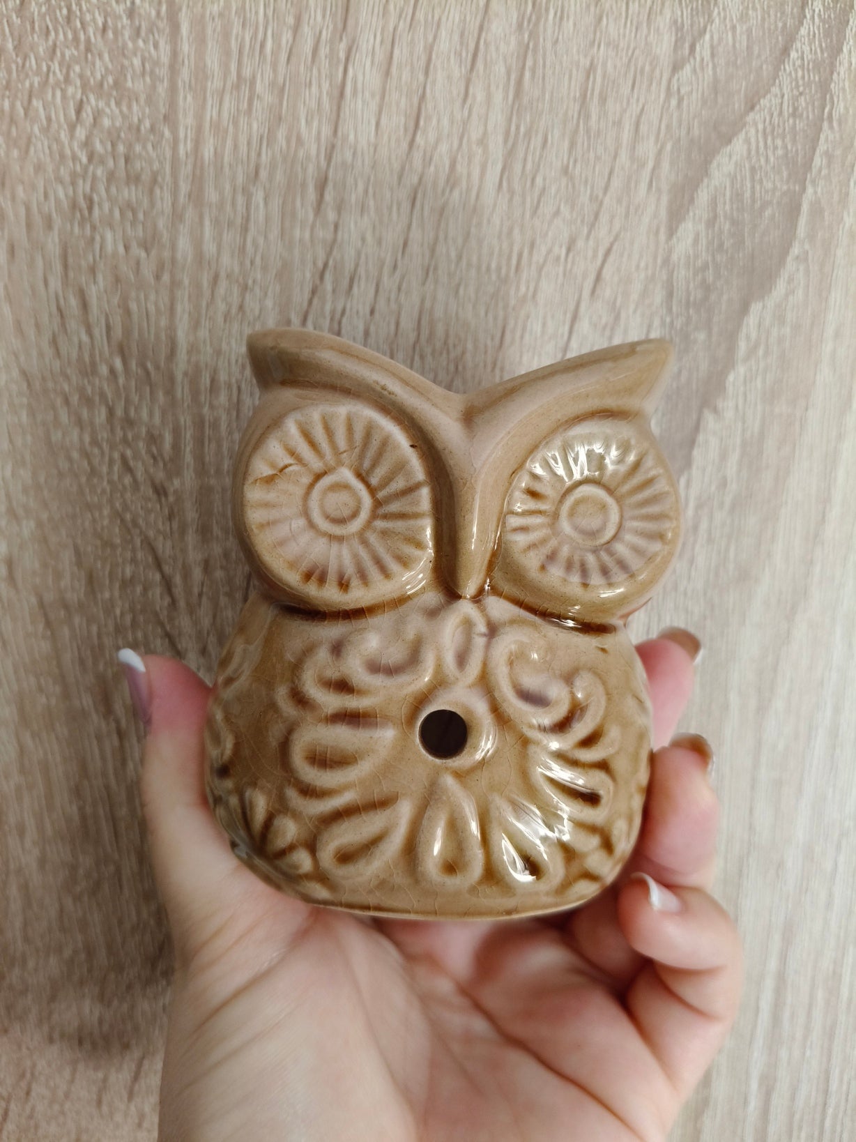 Quemador Búho color café 00434