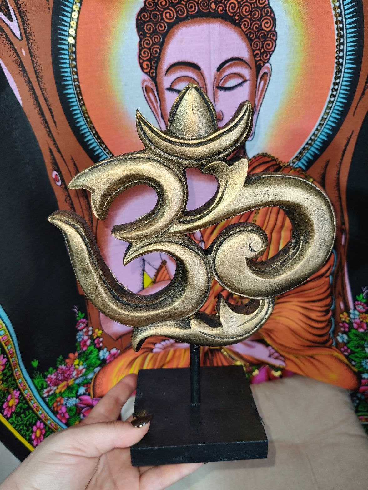 Simbolo del Om de madera 01233