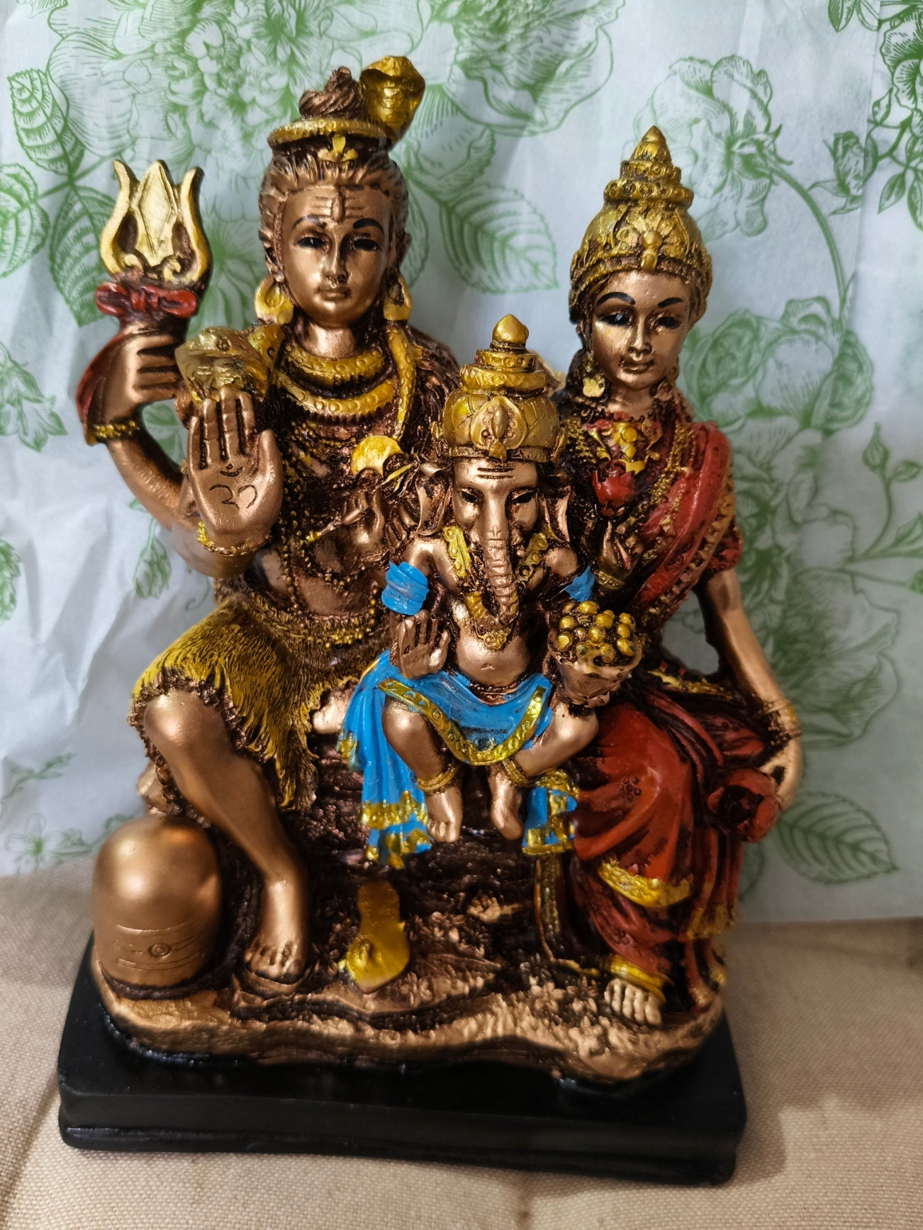 Ganesha, Shiva y Parvati 01089