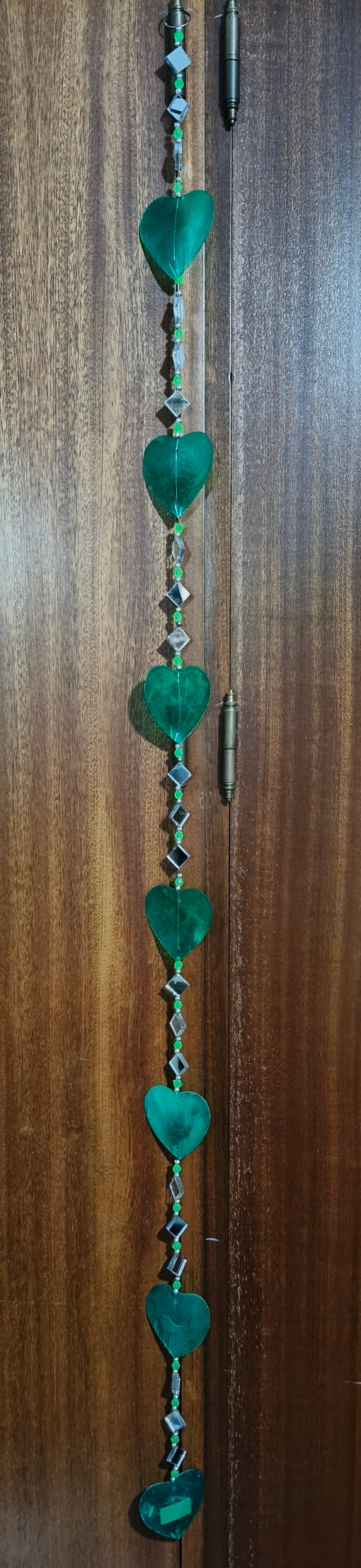 Colgador de corazones cristal 01217