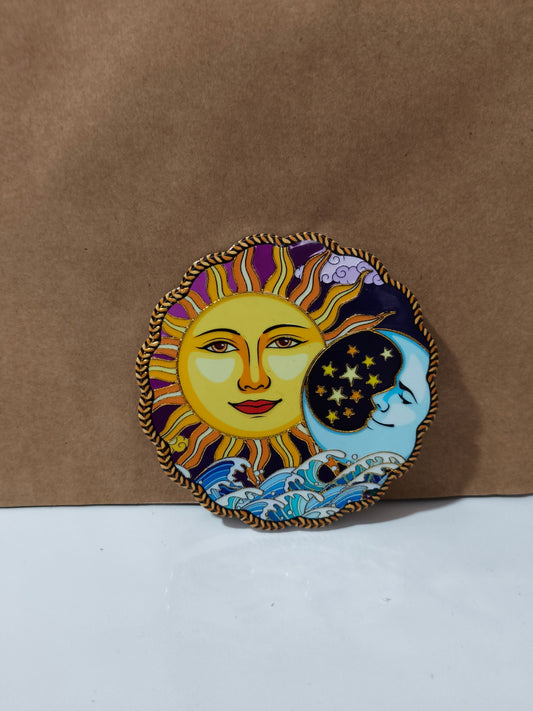 Posavasos cerámica Sol y Estrellas