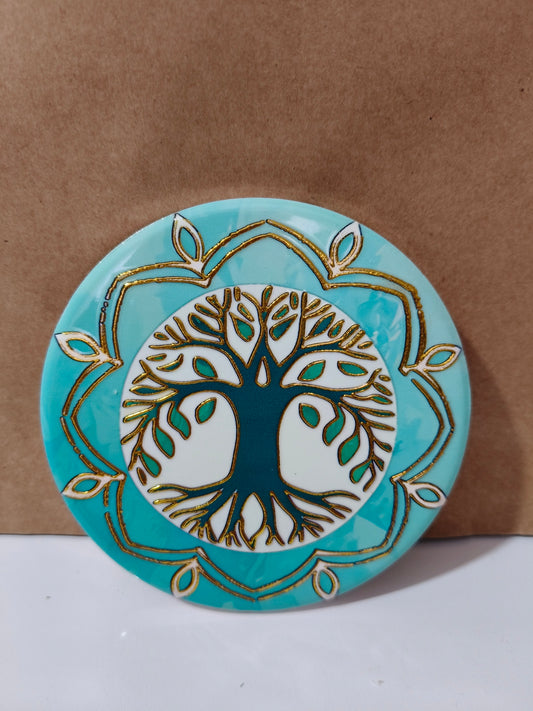 Posavasos cerámica Árbol de la vida