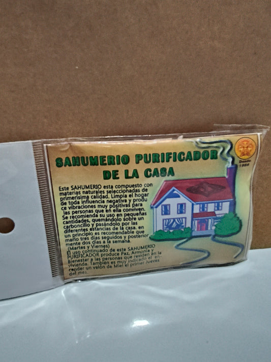 Sahumerio purificador de la casa