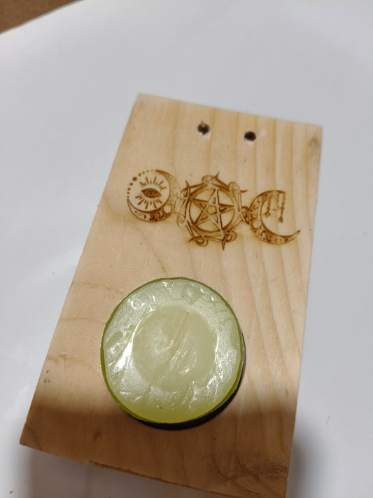 Quemador para palo santo y atadillos con vela