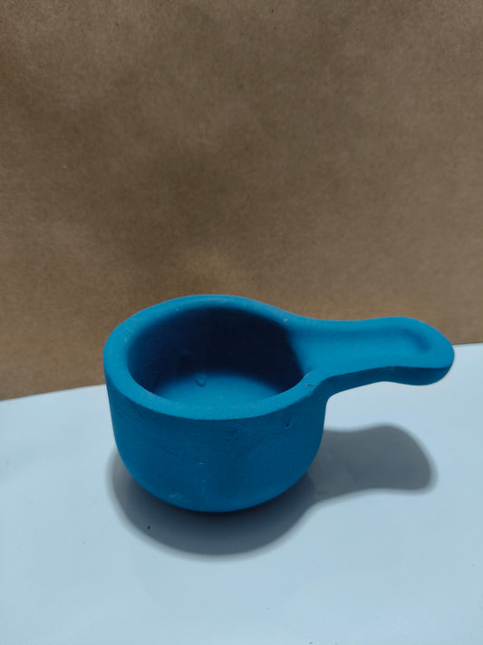 Caldero sahumador azul