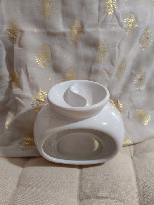 Quemador doble blanco