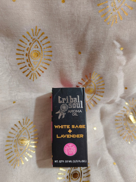 Aceite esencial de salvia y lavanda