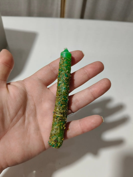 vela de ritual verde