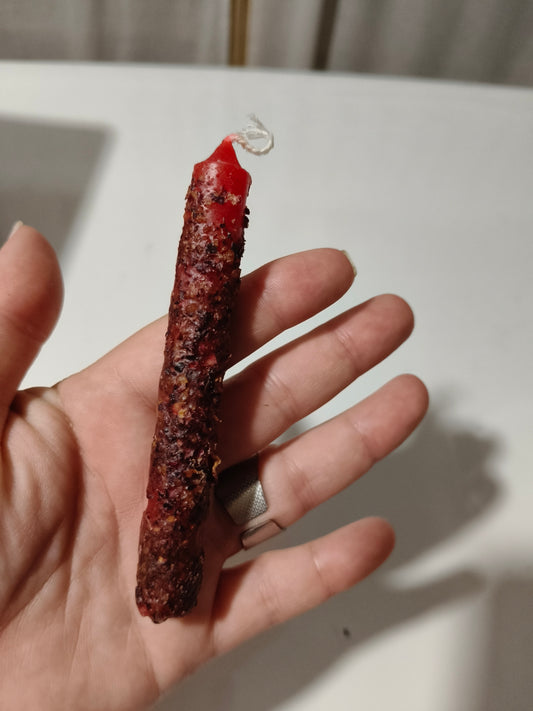 Vela de ritual roja