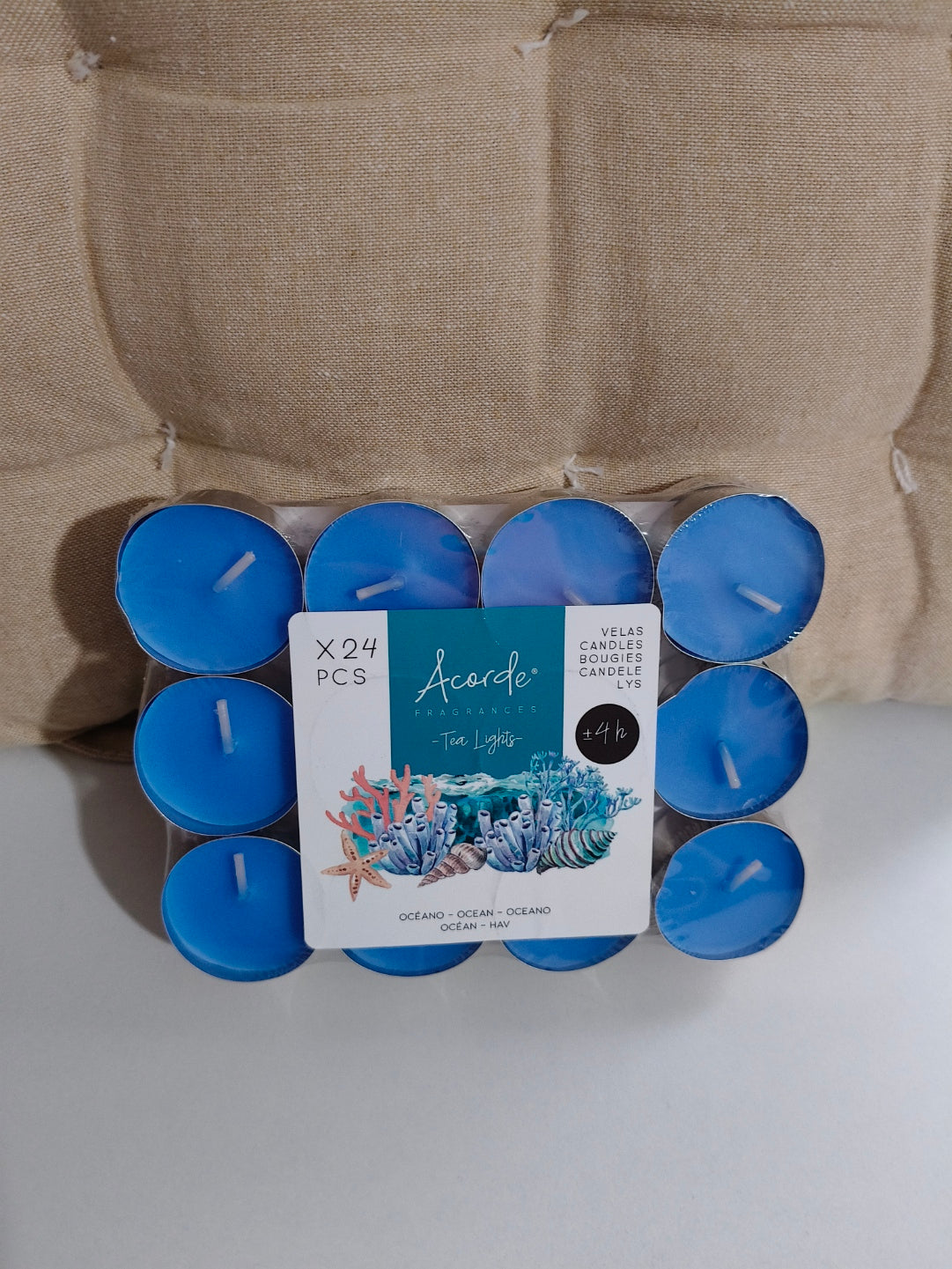 Velas de té Océano