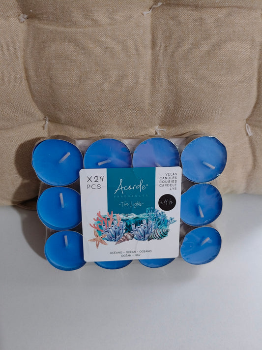 Velas de té Océano