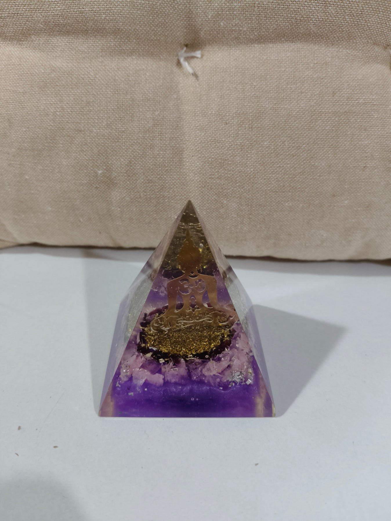 Pirámide de Cuarzo rosa