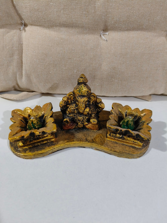 Porta incienso Ganesha doble