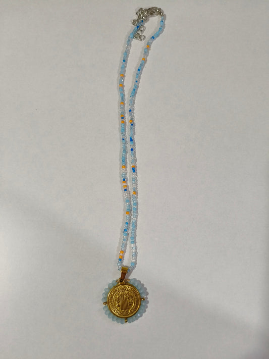 Colgante San Benito azul