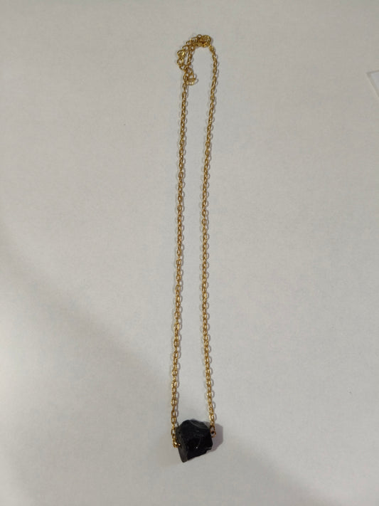 Colgante de Turmalina Negra con cadena