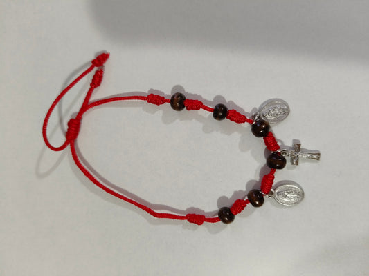 Pulsera Virgen milagrosa y los 7 nudos