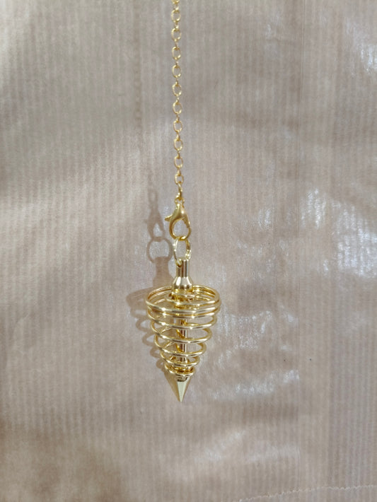 Péndulo dorado espiral