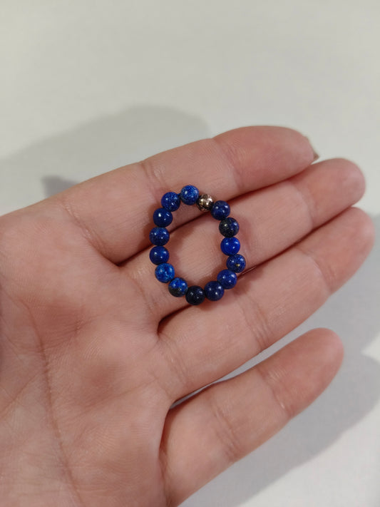 Anillo elástico de Lapislázuli
