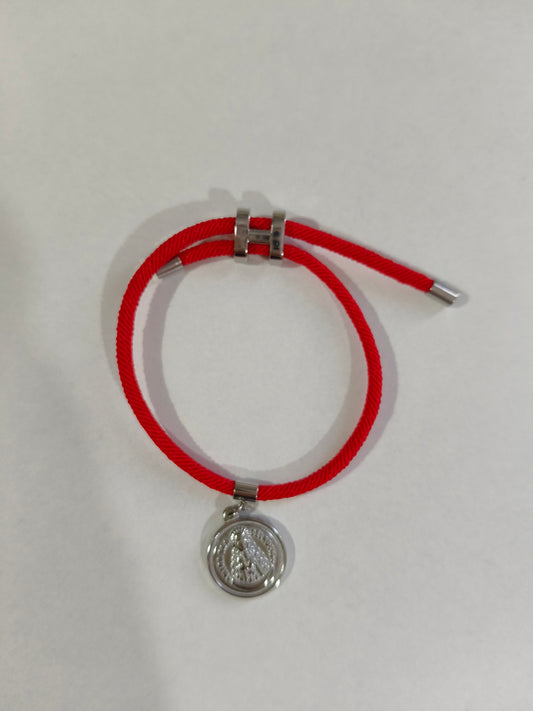 Pulsera Virgen del Rocio plateada