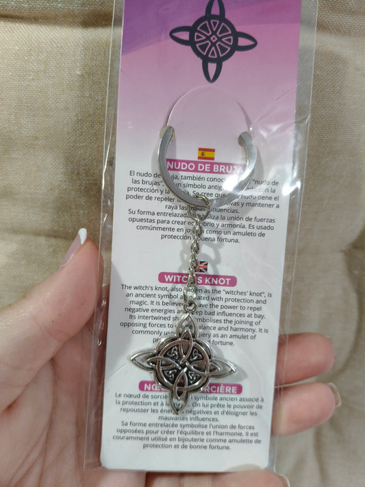 Llavero de Nudo de Brujas