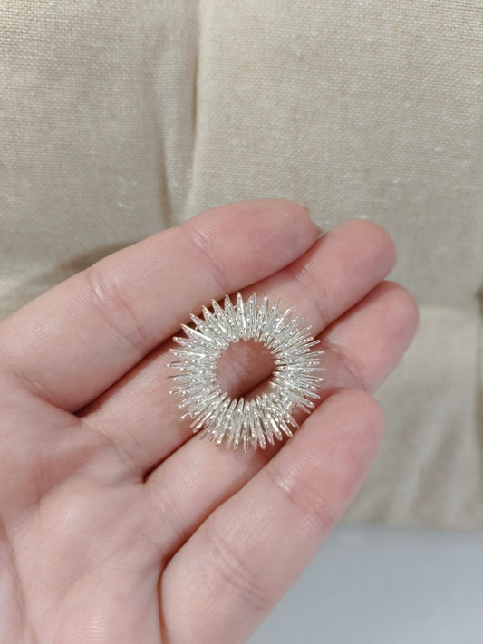Anillo de acupresión Plateado