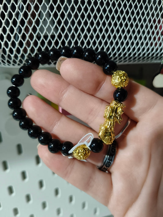 Pulsera de Obsidiana con el Pixiu