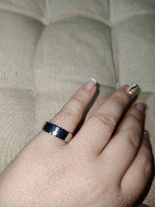 Anillo de cobre Plateado