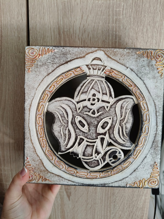 Caja de madera Ganesha