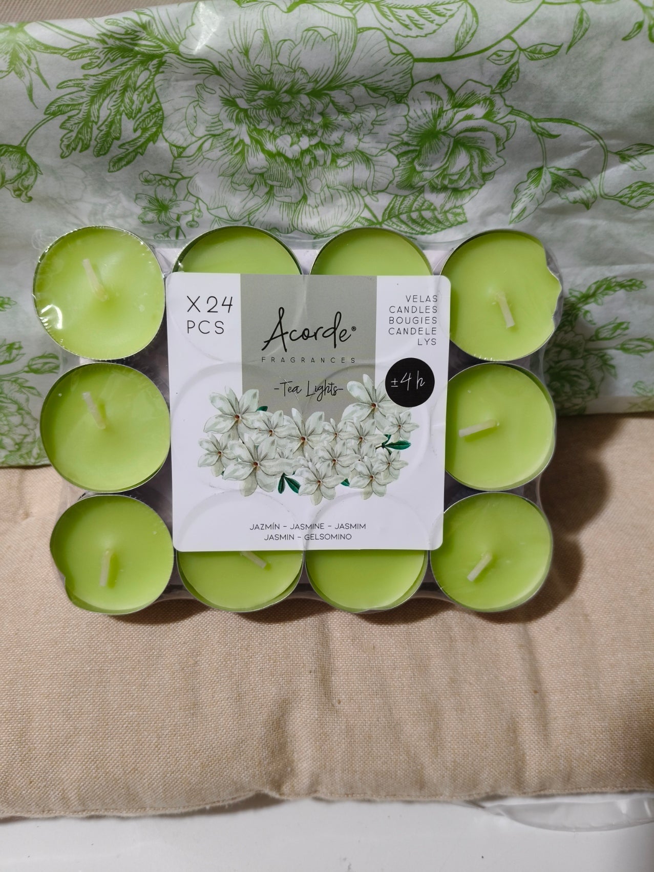 Pack velas de jazmín 01168