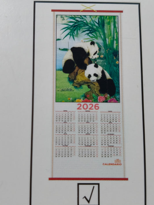 Calendario 2026 Panda 01245