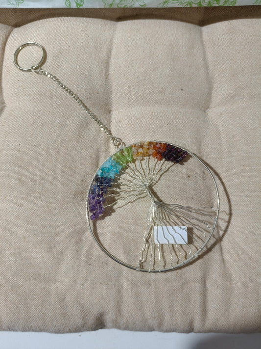 Colgador árbol de la vida con minerles 01251