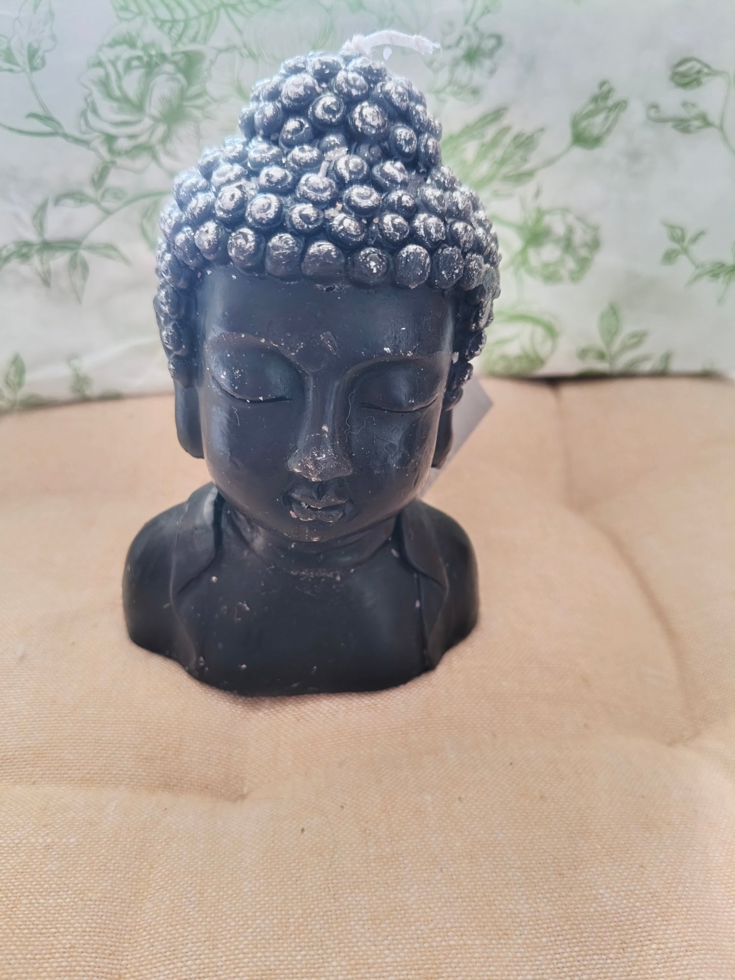 Vela cabeza Buda negra 01280