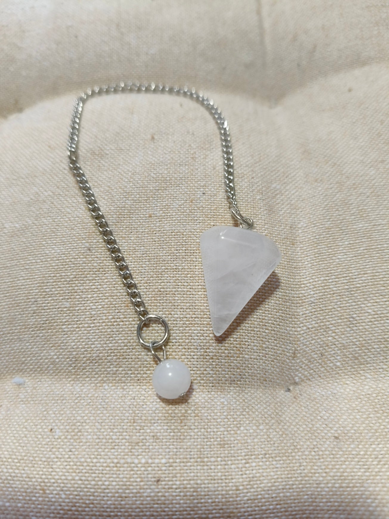 Péndulo de cuarzo blanco 01315