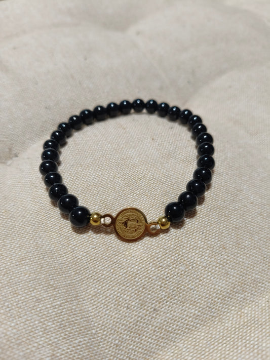 Obsidiana negra con San Benito 01336