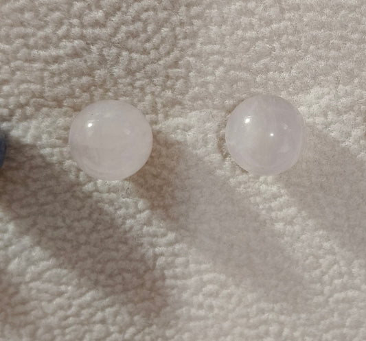 Pendientes de Cuarzo Rosa