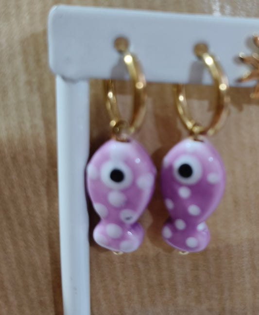 Pendientes de peces