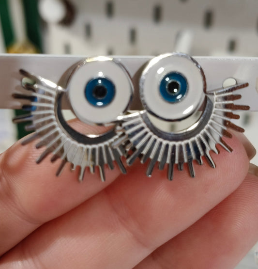 Pendientes Medio sol con ojo turco