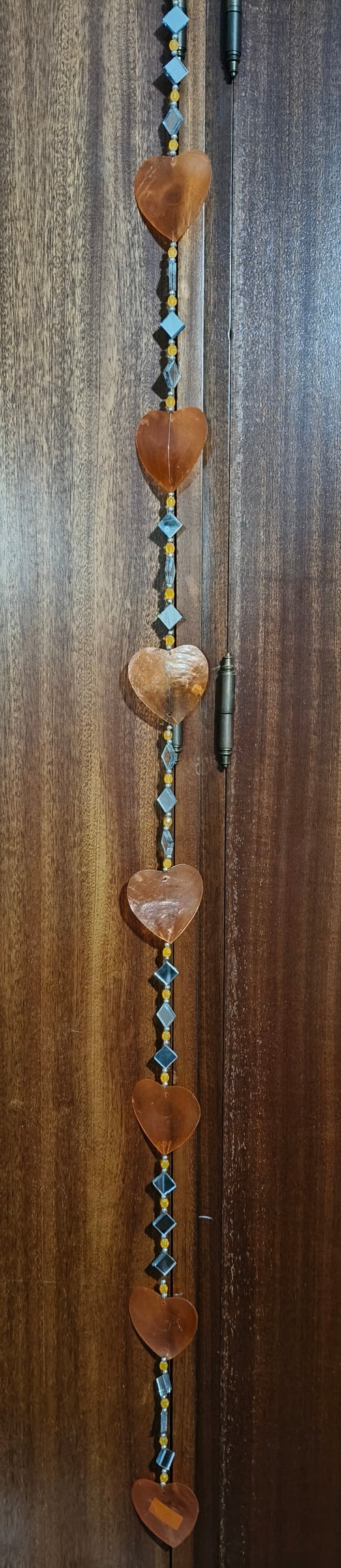 Colgador de corazones cristal 01218